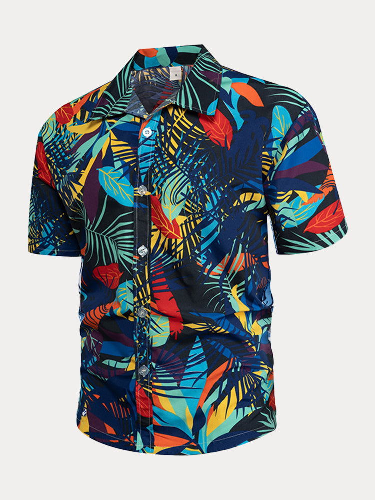 Hawaiian Floral Short Sleeve Shirts