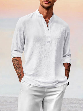 Cozy Lightweight Cotton Linen Button Shirt