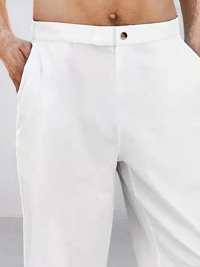 Cotton and Linen Straight Pants Pants coofandystore 