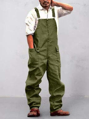 Coofandy Casual Retro Workwear With Pockets Overalls