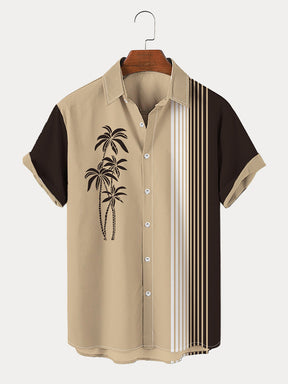 Print Hawaiian Style Short Sleeve Shirt