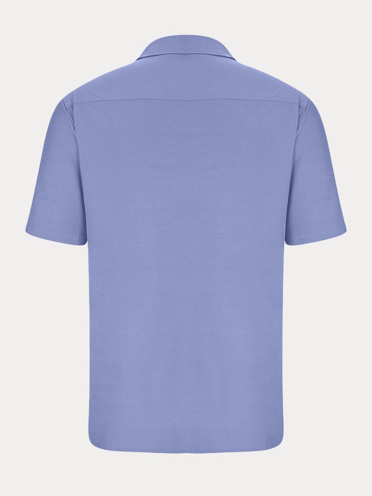Classic Solid Short Sleeve Shirt Shirts coofandystore 