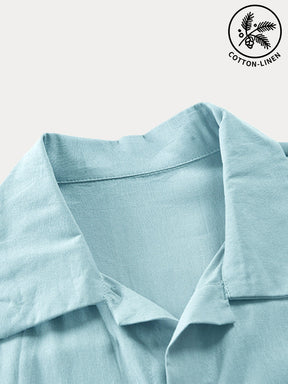 Cotton Linen Short Sleeve Casual Shirt
