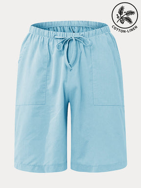 Classic Cotton Linen Drawstring Shorts