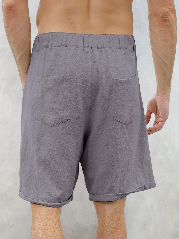 Classic Casual Cotton Linen Shorts Shorts coofandystore 