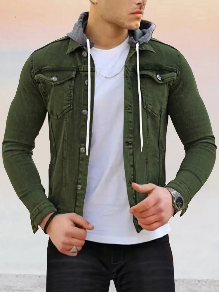 Casual Stretchy Hooded Jacket