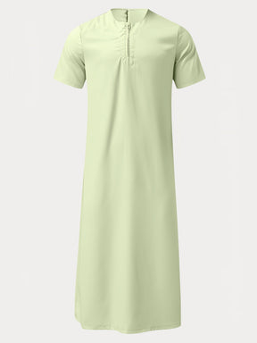 Casual Solid Color Short Sleeve Robe Robe coofandystore 