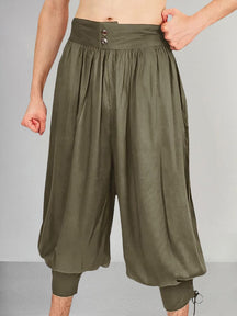 Casual Cotton Linen High Waist Pants Pants coofandystore Army Green M 