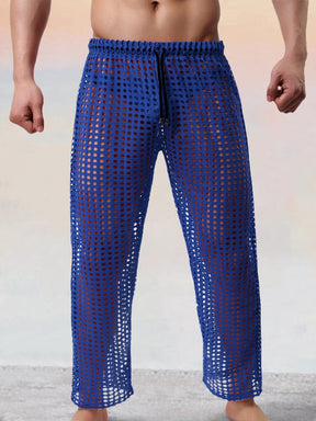 Stylish Cutout Drawstring Pants Pants coofandystore Dark Blue S 