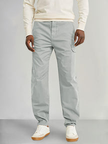 Casual Loose Fit Solid Pants with Flap Pocket