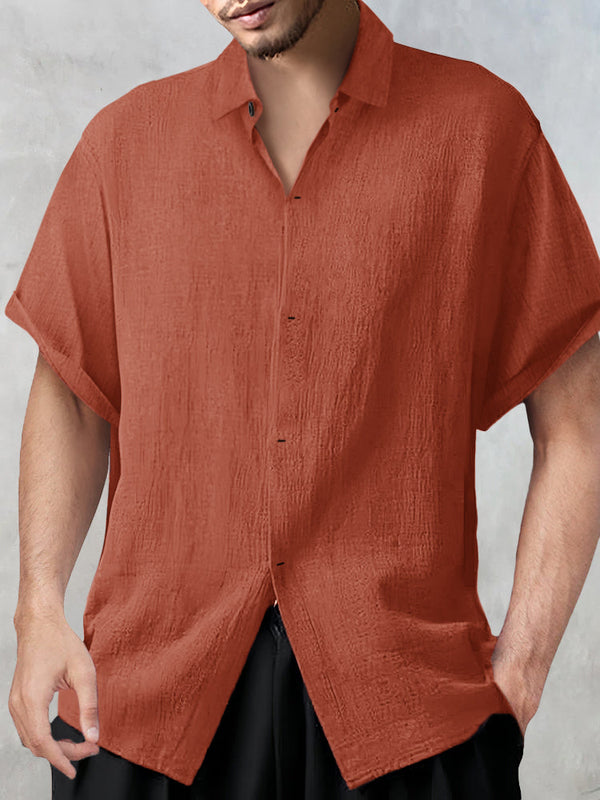 Casual Breathable Cotton Linen Shirt