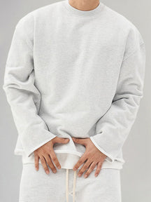 Cotton Round Neck Pullover Shirt