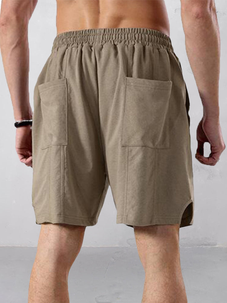 Cotton Stretch Short With Pockets