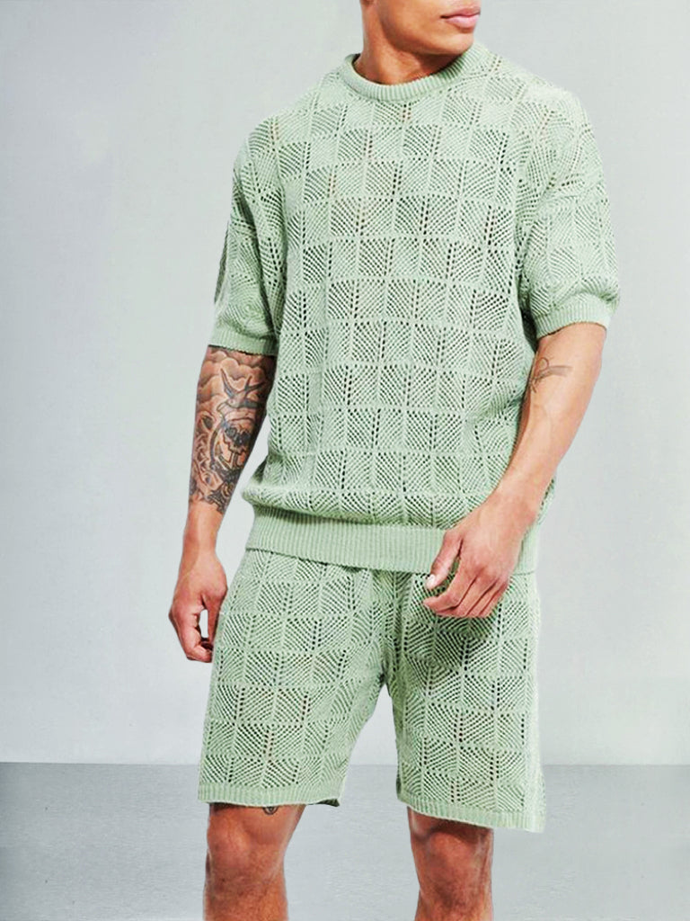 Breathable Loose Fit Mesh Tracksuit Set