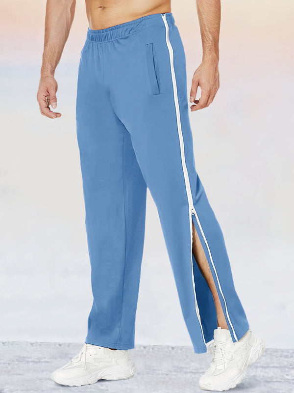 Unique Zipper Slit Side Sweatpants