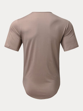 Casual Soft Zipper T-shirt T-shirt coofandy 