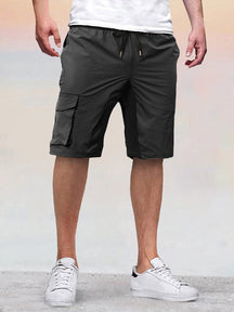 Casual Lightweight Cargo Shorts Shorts coofandy Black M 