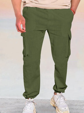 Casual Versatile Cargo Pants Pants coofandy Army Green M 