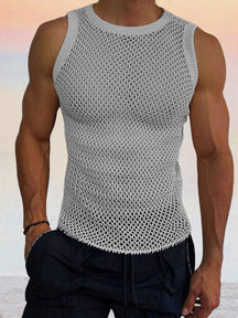 Breathable Knit Tank Top Tank Tops coofandy Light Grey M 