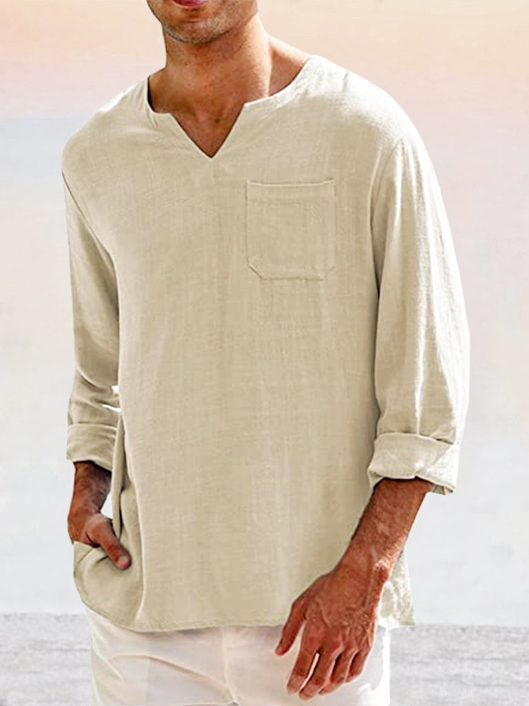 Breathable Cotton Linen Shirt