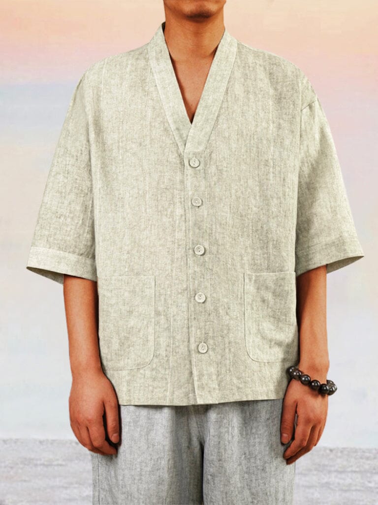 Unique Cozy 100% Linen Shirt