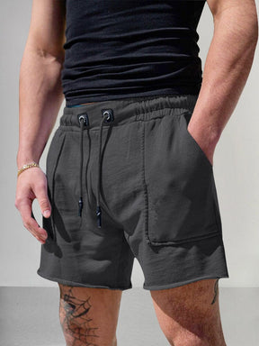 Breathable Drawstring Sport Shorts Shorts coofandy Dark Grey L 