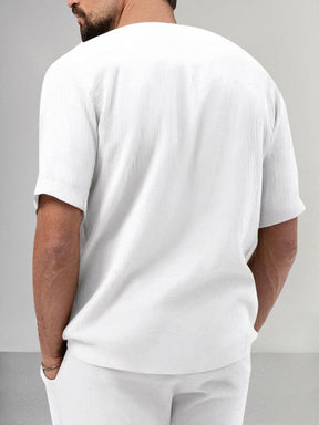 Cozy Cotton Linen Shirt Set Sets coofandystore 