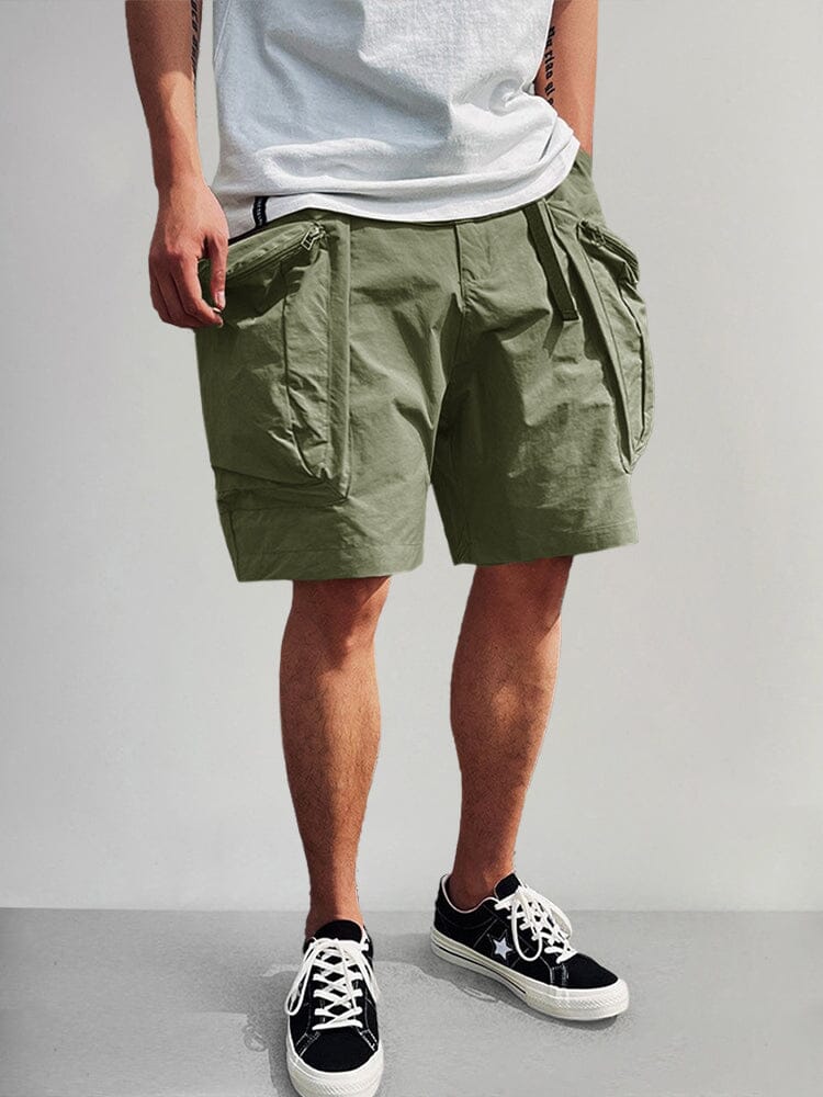 Stylish Cargo Shorts with Belt Shorts coofandy Army Green M 