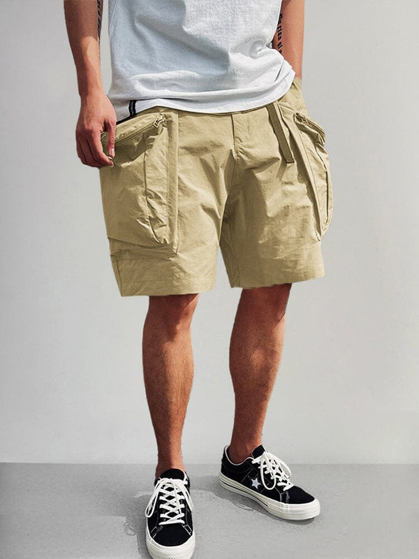 Stylish Cargo Shorts with Belt Shorts coofandy Khaki M 