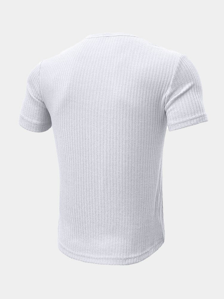 Breathable Stretchy Henley Shirt T-shirt coofandy 