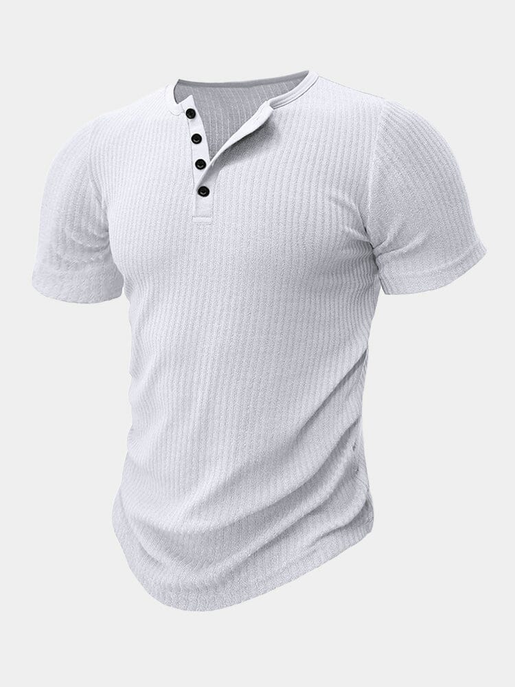 Breathable Stretchy Henley Shirt T-shirt coofandy 