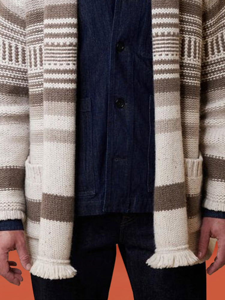 Stylish Strip Sweater Outerwear