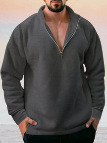 Casual Fleece Pullover Sweatshirt Hoodies coofandy Dark Grey S 
