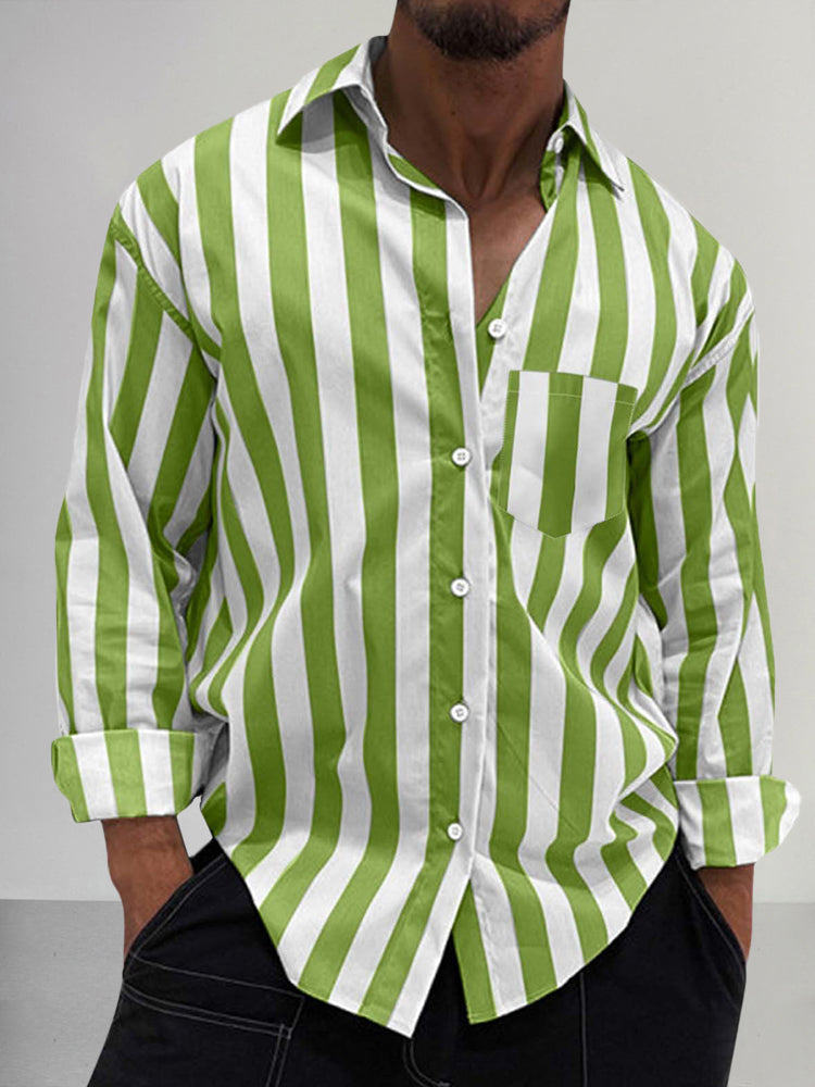 Premium Stretchy Stripe Shirt
