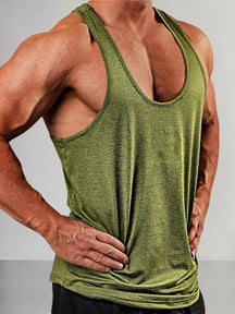 Classic Soft Solid Tank Top Tank Tops coofandy Army Green M 