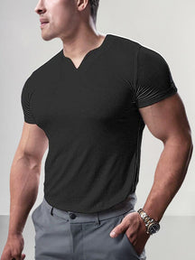 Casual Breathable Sports Top Shirts coofandy Black S 