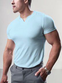 Casual Breathable Sports Top Shirts coofandy Light Blue S 