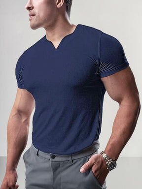 Casual Breathable Sports Top Shirts coofandy Navy Blue S 