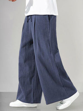 Casual Cotton Linen Wide Leg Pants