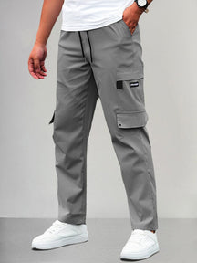 Casual Cozy Cargo Pants Pants coofandy Dark Grey S 