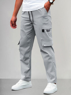 Casual Cozy Cargo Pants Pants coofandy Light Grey S 