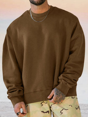 Casual 100% Cotton Sweatshirt Hoodies coofandy Brown M 