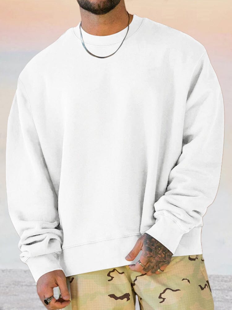 Casual 100% Cotton Sweatshirt Hoodies coofandy White M 