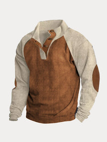 Vintage Corduroy Pullover Sweatshirt Hoodies coofandy PAT4 S 
