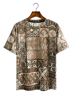 Coofandy Figured cloth T-Shirt coofandy Brown M 