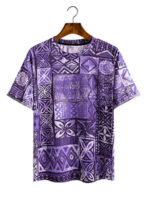 Coofandy Figured cloth T-Shirt coofandy Purple M 