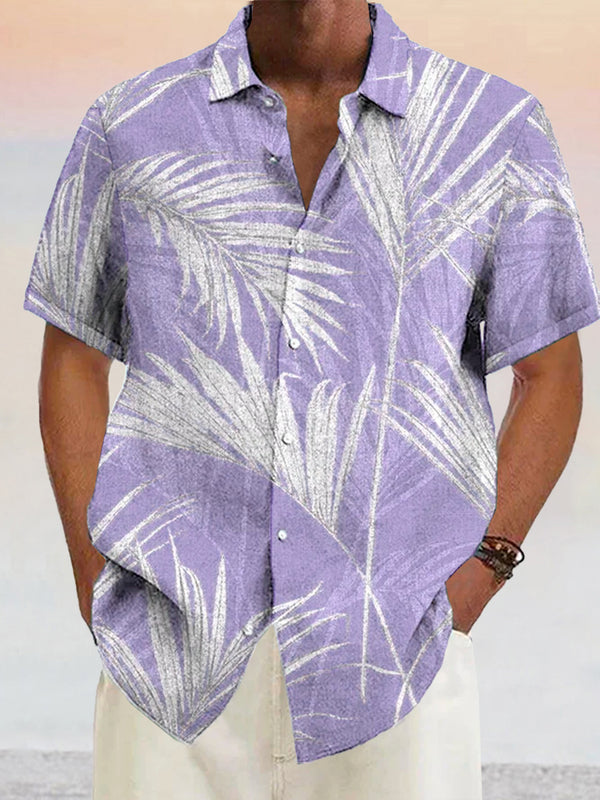 Coofandy Casual Hawaiian Cotton Linen Shirt