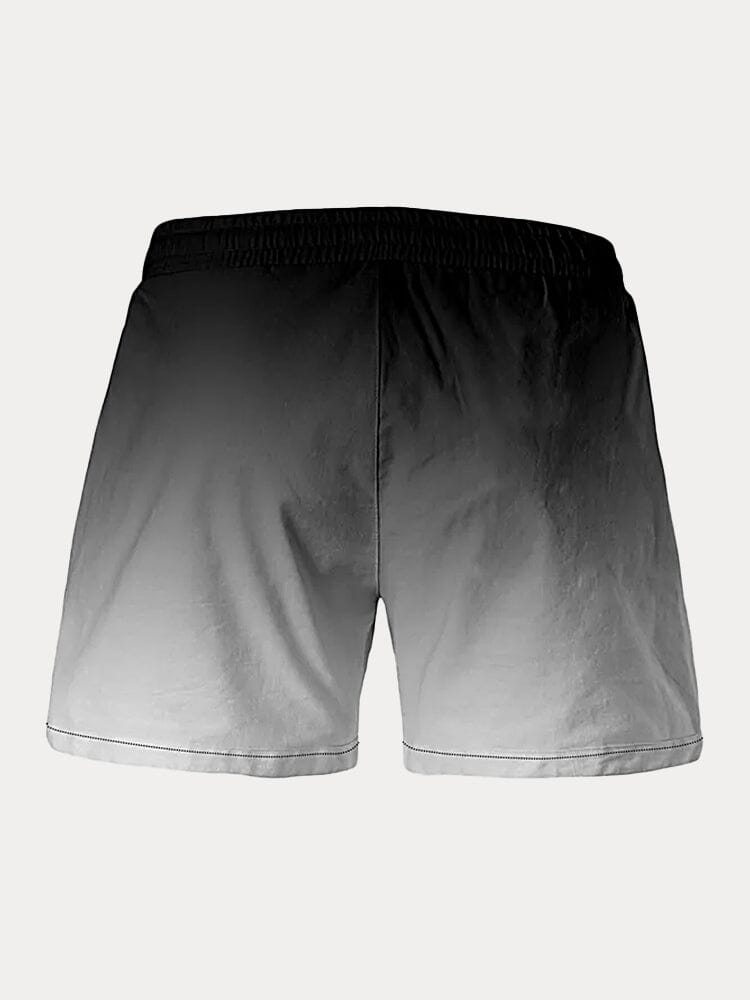 Hawaiian Printed Gradient Beach Shorts Shorts coofandystore 