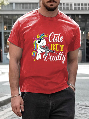 Casual Seahorse Printed T-shirt T-shirt coofandy 