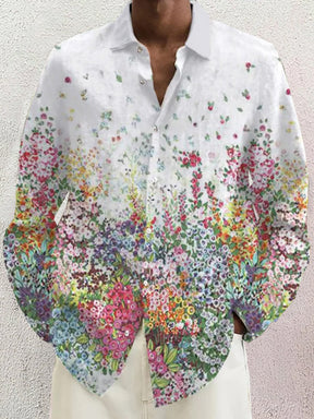 Soft Graphic Cotton Linen Shirt